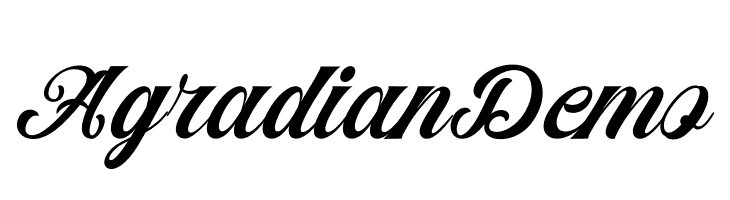 Agradian Demo  font caratteri gratis