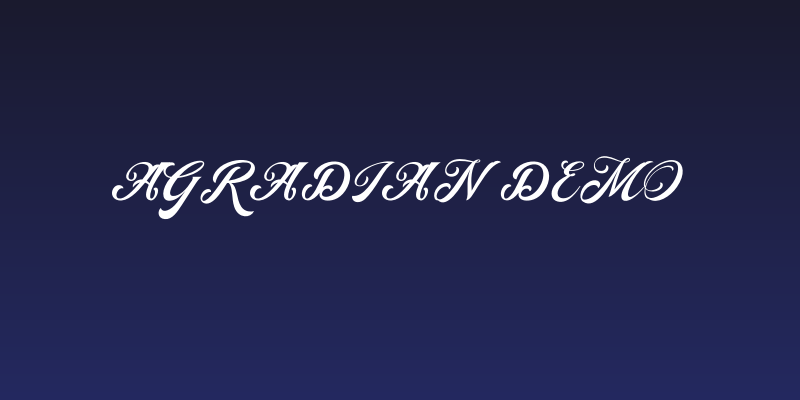 Agradian Demo Social Header