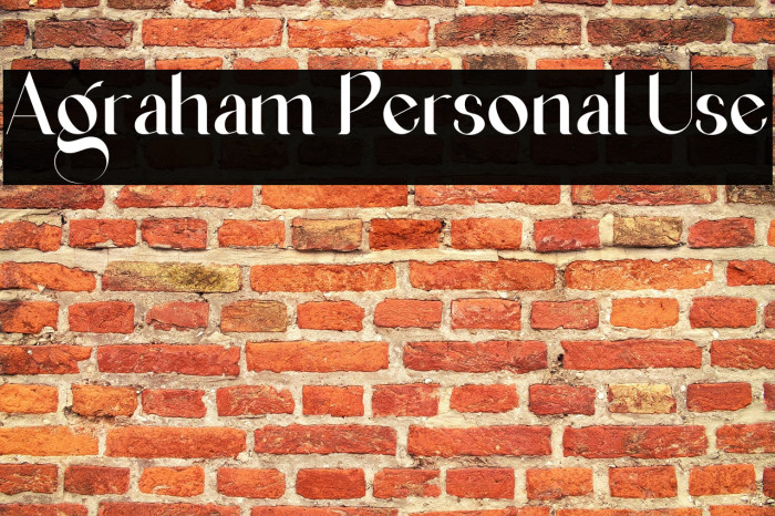 Agraham Personal Use Example 2