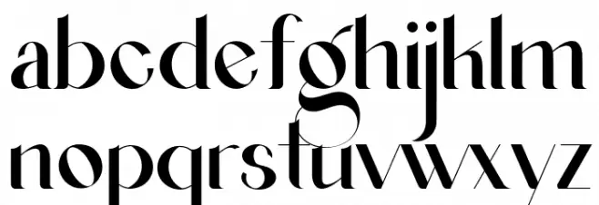 Agraham Personal Use Schriftart Kleinbuchstaben