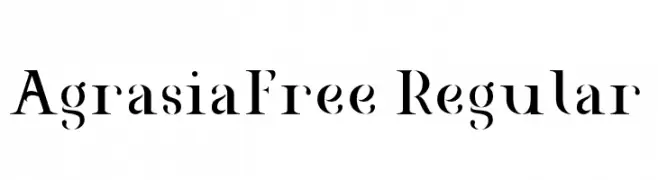 AgrasiaFree-Regular  Fuentes Gratis Descargar