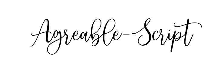 Agreable-Script  フリーフォントのダウンロード