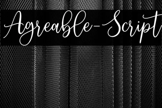 Agreable-Script Font examples