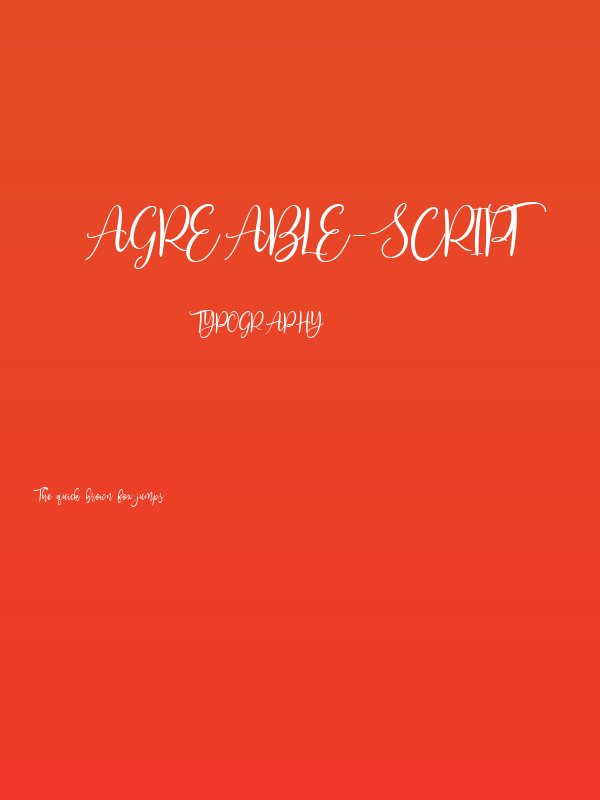 Agreable-Script Poster