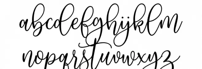 Agreable-Script फ़ॉन्ट लोअरकेस