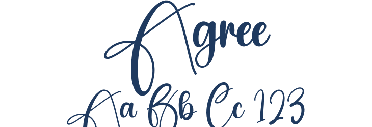 Agree Font Preview