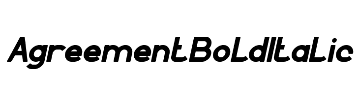 Agreement Bold Italic  नि: शुल्क फ़ॉन्ट्स डाउनलोड