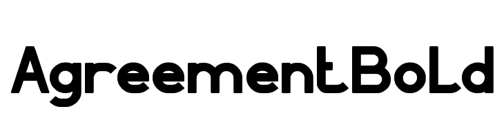 Agreement Bold  フリーフォントのダウンロード