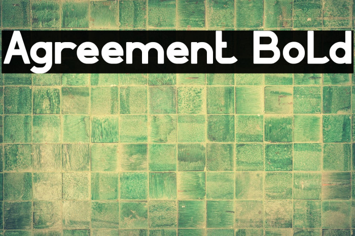 Agreement Bold Example 2