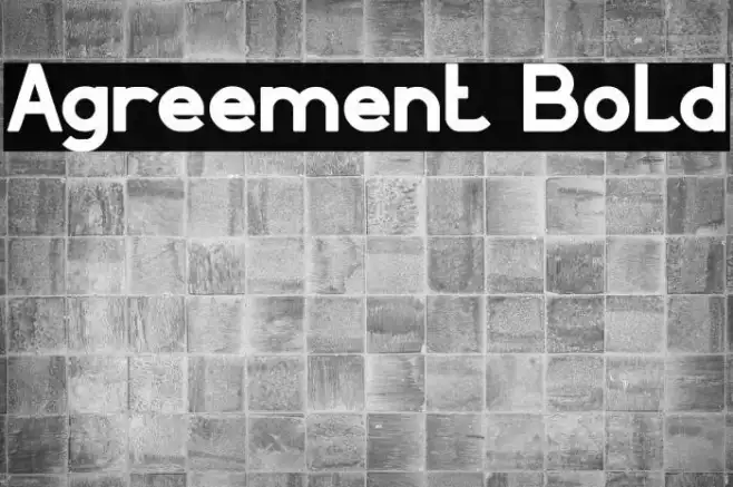Agreement Bold Example 2