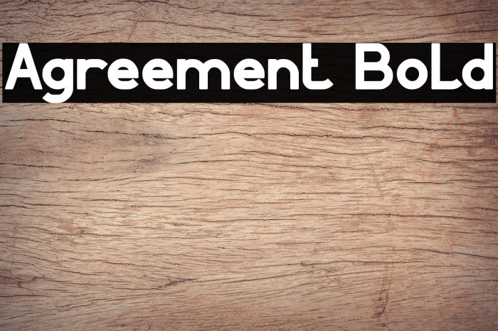 Agreement Bold Example 3