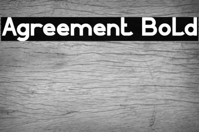 Agreement Bold Example 3