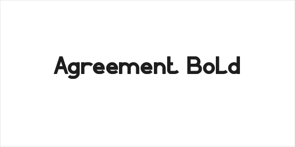 Agreement Bold Logo