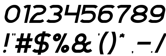 Agreement Italic Font OTHER CHARS