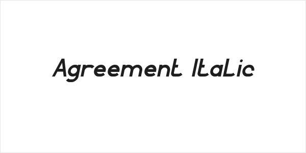 Agreement Italic Logo