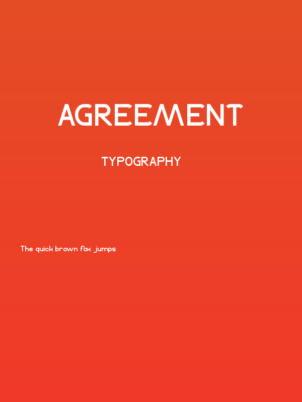 Agreement Poster