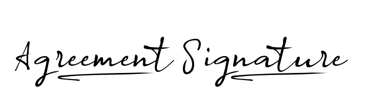 Agreement_Signature_  免费字体下载