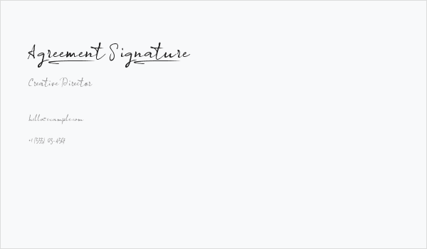 Agreement_Signature_ Business Card