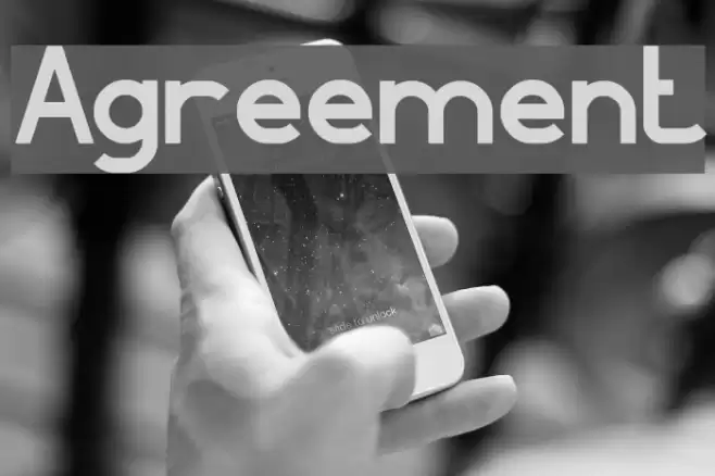 Agreement Font examples