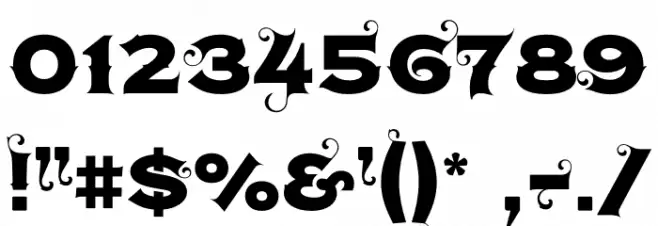 Agreloy Font OTHER CHARS