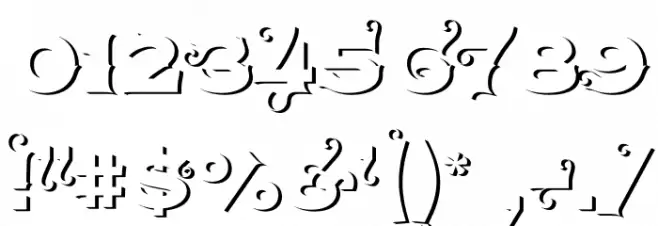 AgreloyOut1 Font OTHER CHARS