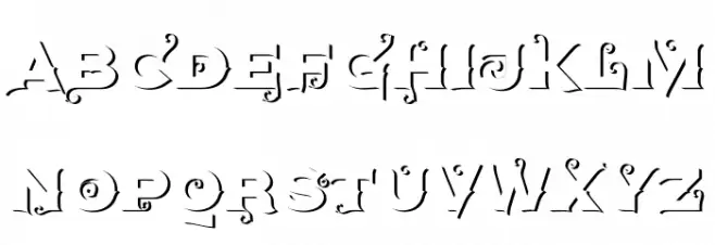 AgreloyOut1 フォント 大文字
