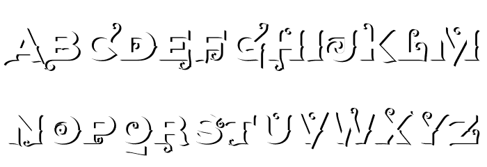 AgreloyOut1 Font LOWERCASE