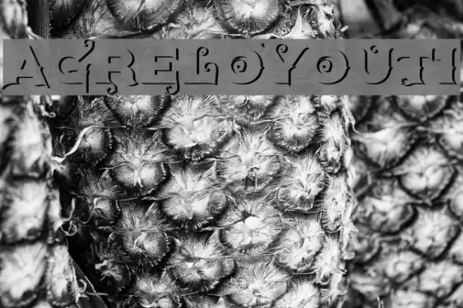 AgreloyOut1 Font examples