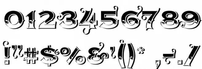 AgreloyS1 フォント その他の文字