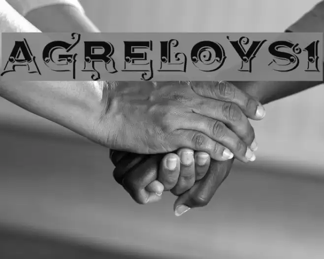 AgreloyS1 フォント examples