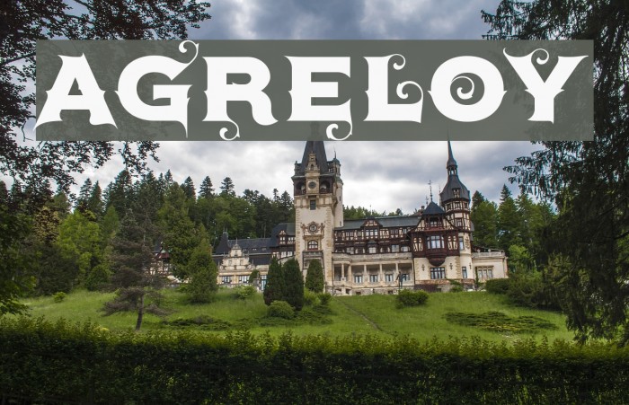 Agreloy Font examples