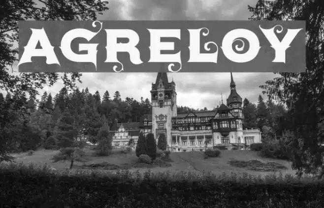Agreloy Font examples