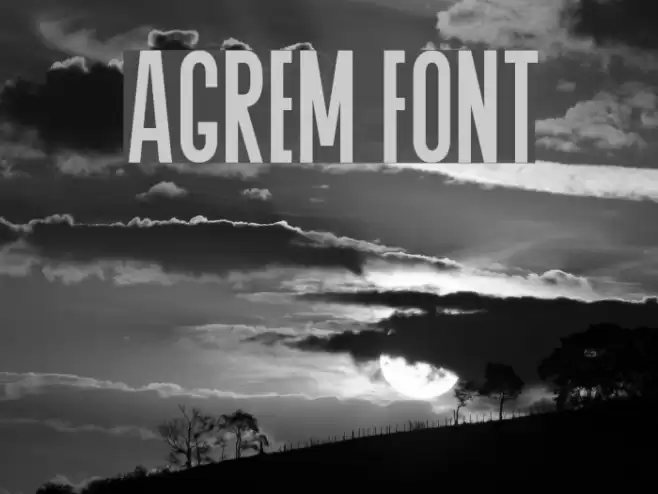 Agrem Font examples