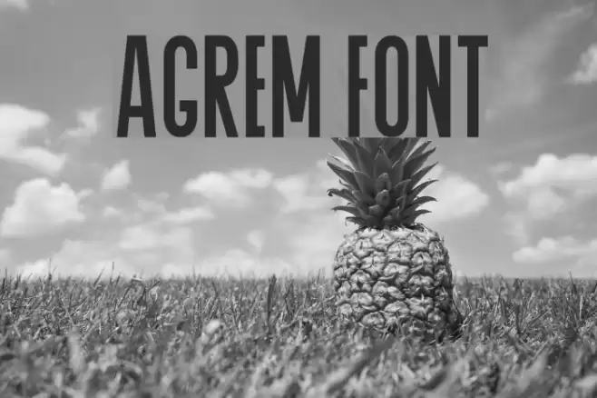 Agrem Font examples