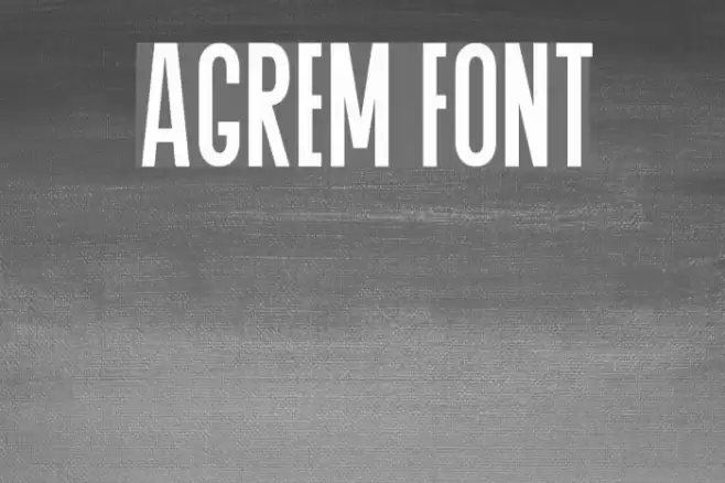 Agrem Font examples