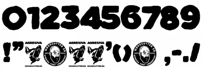 Agresiva Font OTHER CHARS