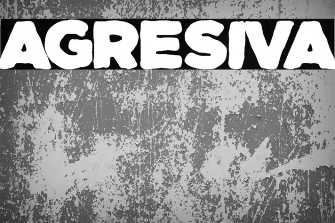 Agresiva Font examples