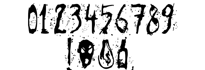 Agresivefont フォント その他の文字