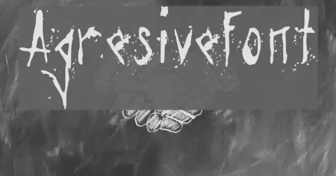 Agresivefont Fonte examples