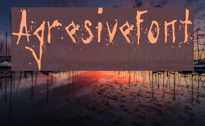 Agresivefont フォント examples