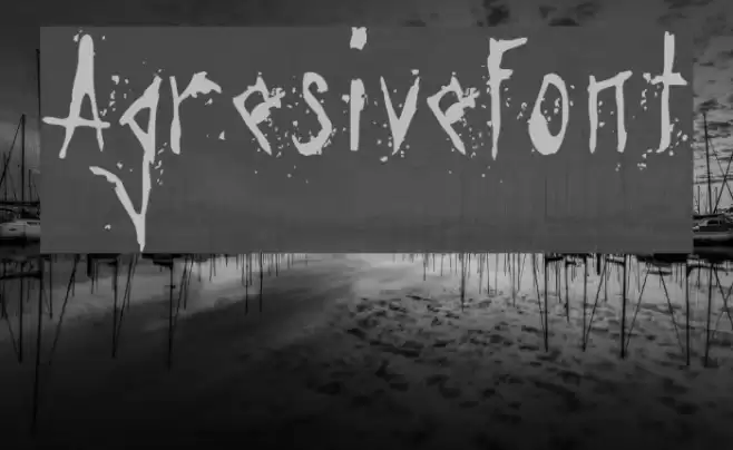 Agresivefont Fonte examples