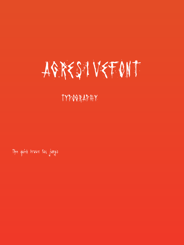 Agresivefont Poster
