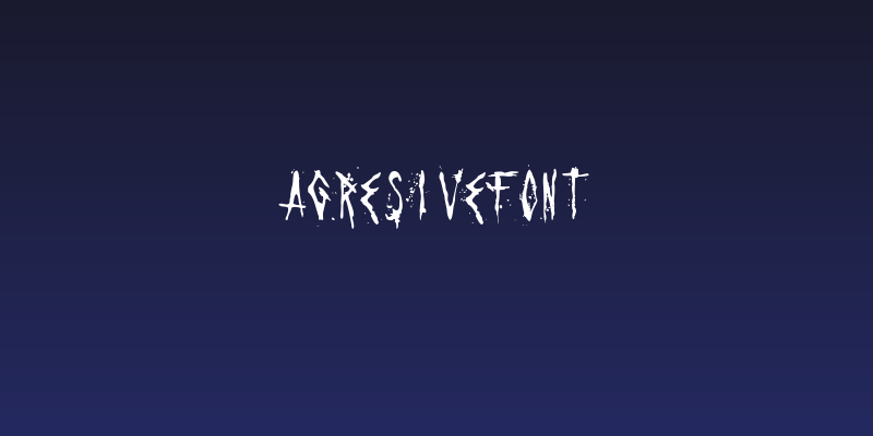 Agresivefont Social Header