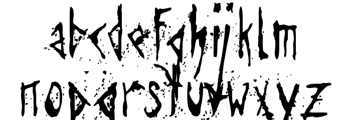 Agresivefont フォント 小文字