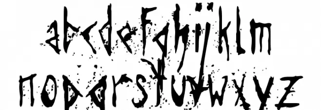 Agresivefont Fonte MINÚSCULAS