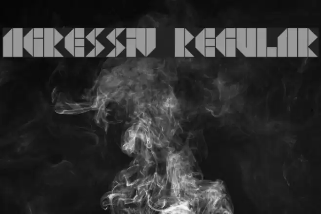 Agressiv Regular Font examples
