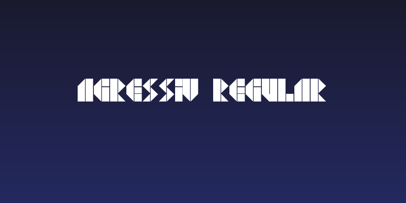 Agressiv Regular Social Header