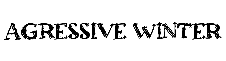 Agressive Winter  Frei Schriftart Herunterladen