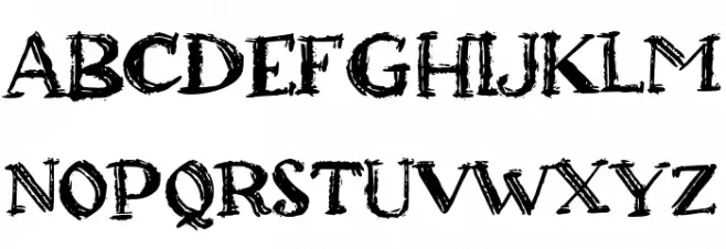 Agressive Winter Schriftart Kleinbuchstaben
