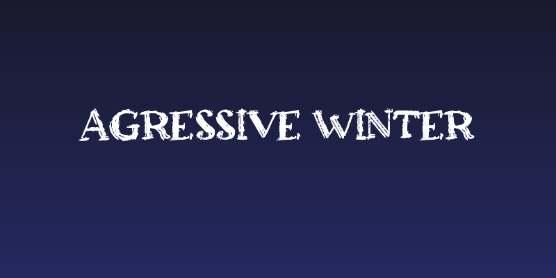 Agressive Winter Social Header